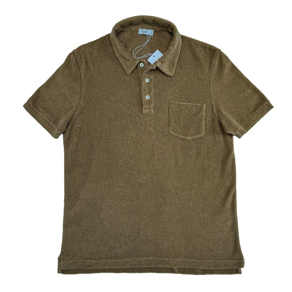CLOSED Men's Terrycloth Polo Shirt - Med